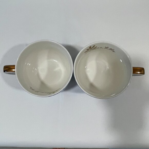 LILLY PULITZER (NEW) "High Maintenance" Set of 2 Ceramic Mugs, Royal/White-12 OZ - Picture 5 of 8